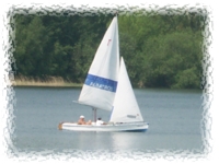 Segelboot auf dem Senftenberger See